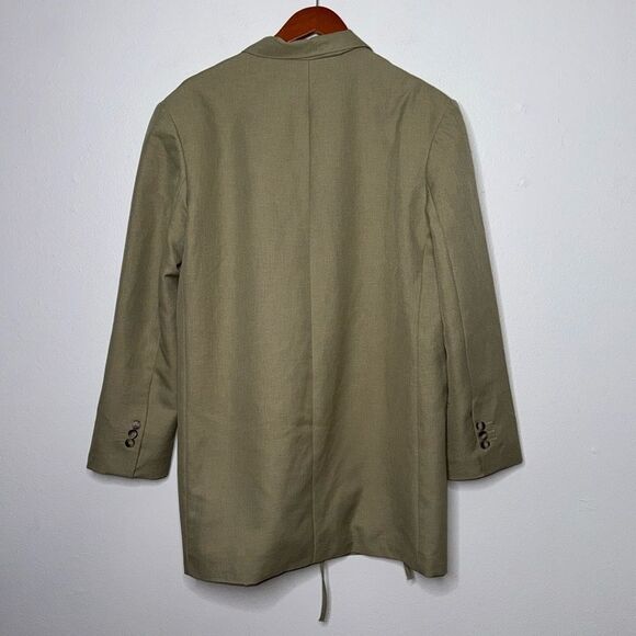 Topshop Blazer Oversized Asymmetrical Professional Business Jacket Size 6 - Picture 4 of 16